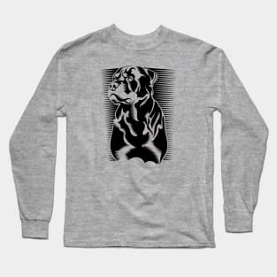 Stencil Rottweiler Long Sleeve T-Shirt